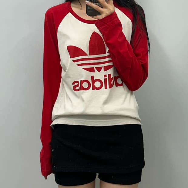 아디다스 레드 나그랑 롱슬리브 긴팔티