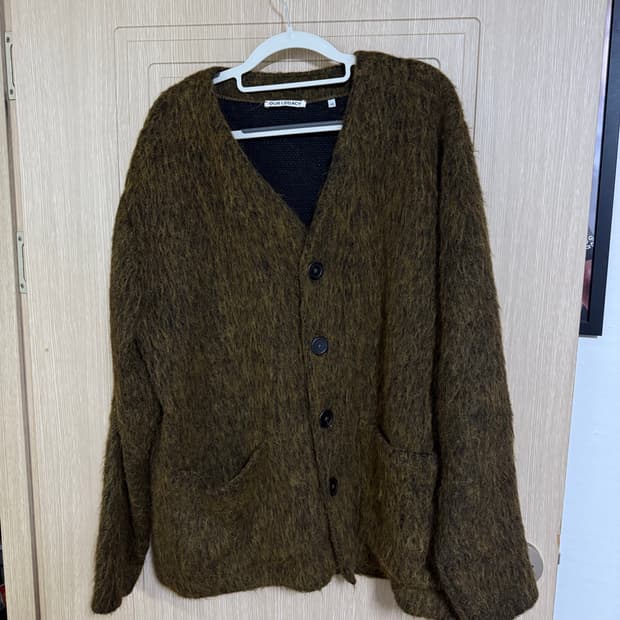 아워레가시 올리브 모헤어 가디건 48