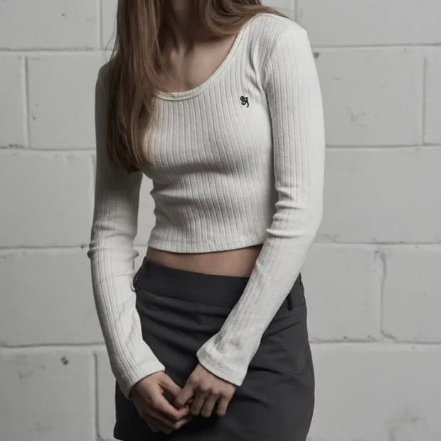 시너진 wood rib long sleeve