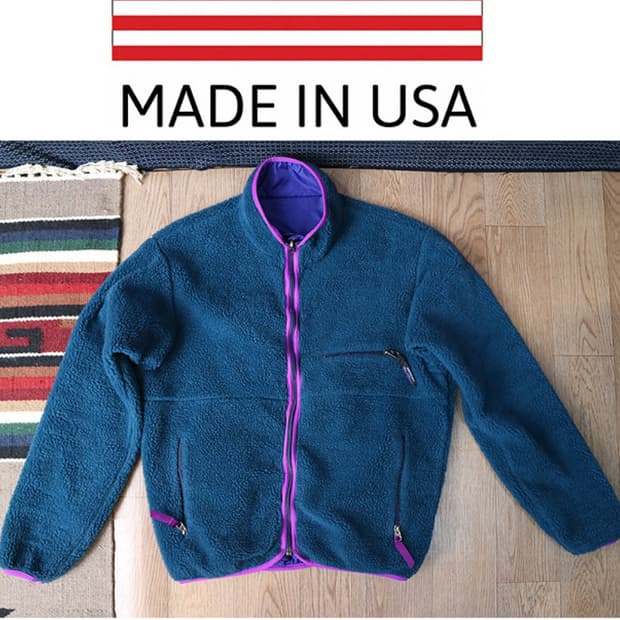 
미국메이드 90S 파타고니아 리버시블  빈티지 후리스