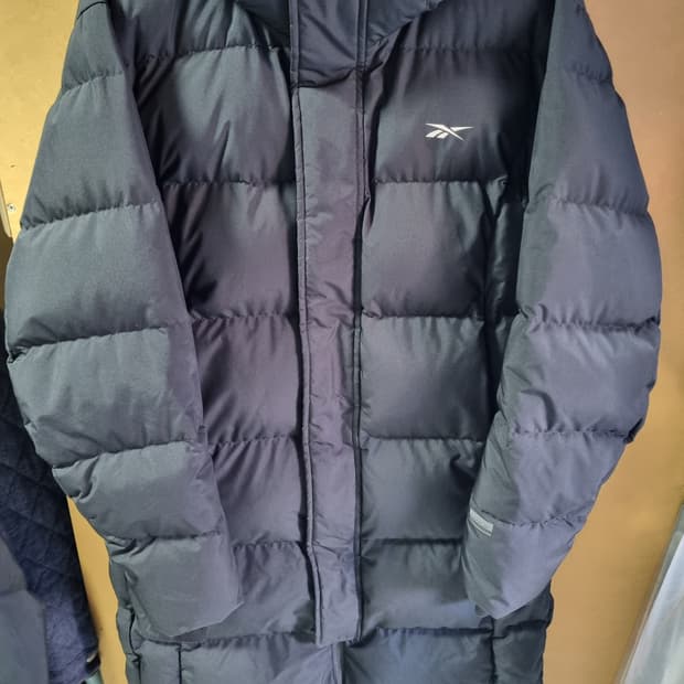 리복 DMX 남성 후디 롱패딩