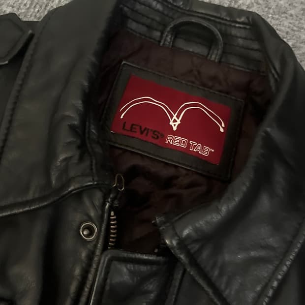 리바이스 빈티지 소가죽 레드탭 가죽자켓