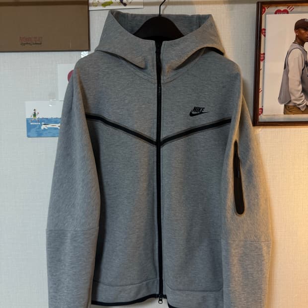 [2XL]나이키 테크팩 후드집업 그레이