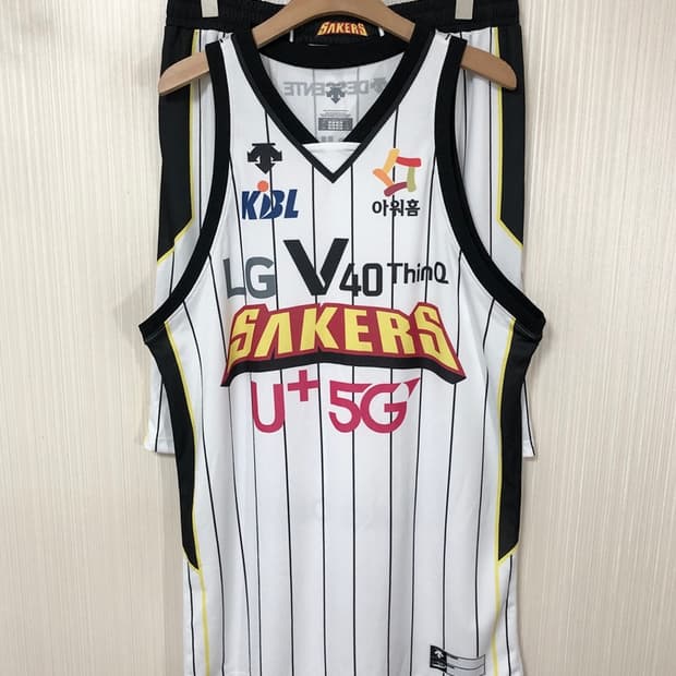 KBL 데상트 창원 LG세이커스 유니폼2XL/쇼츠3XL