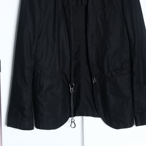 black barrett chain buckle jacket