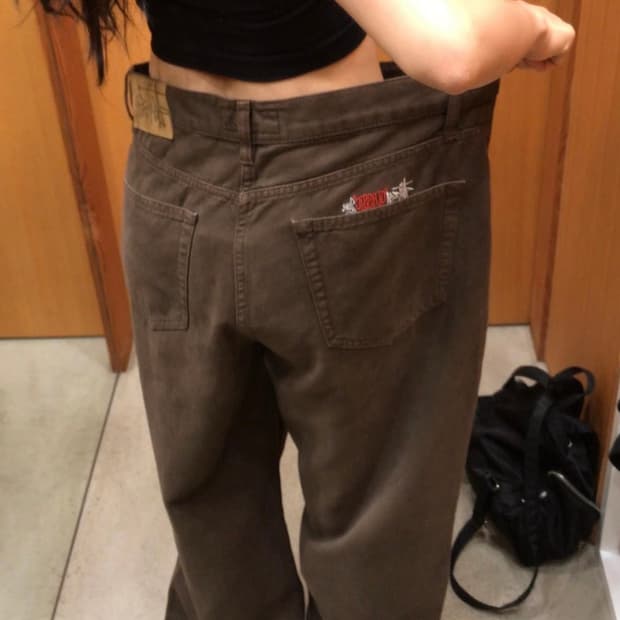 스투시 브라운 팬츠