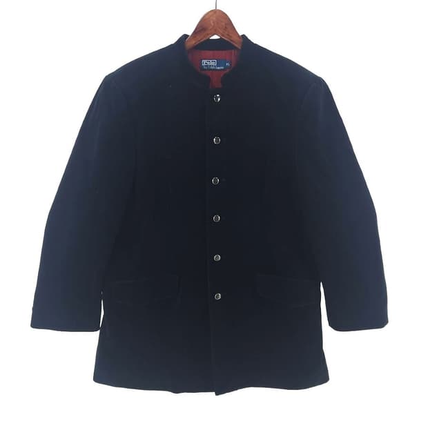 [남XL]폴로랄프로렌 하이넥 벨벳 자켓[Y62-094]/빈티지프렌