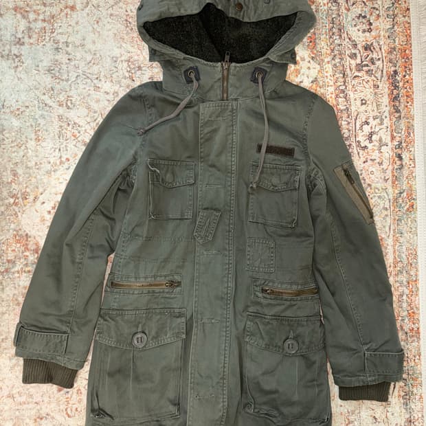 BACK NUMBER vintage military jacket