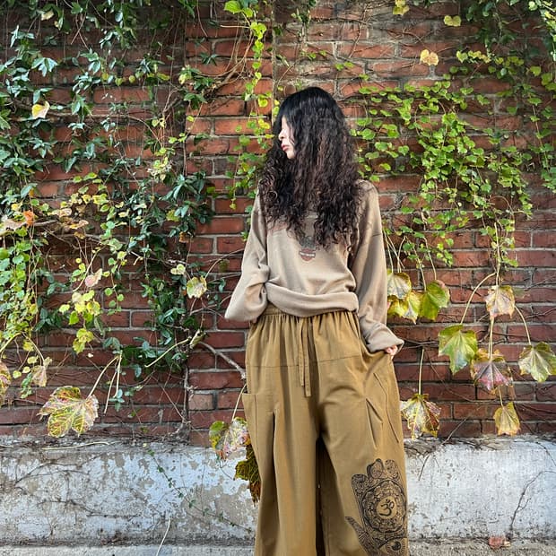 히피문양 벌룬 팬츠