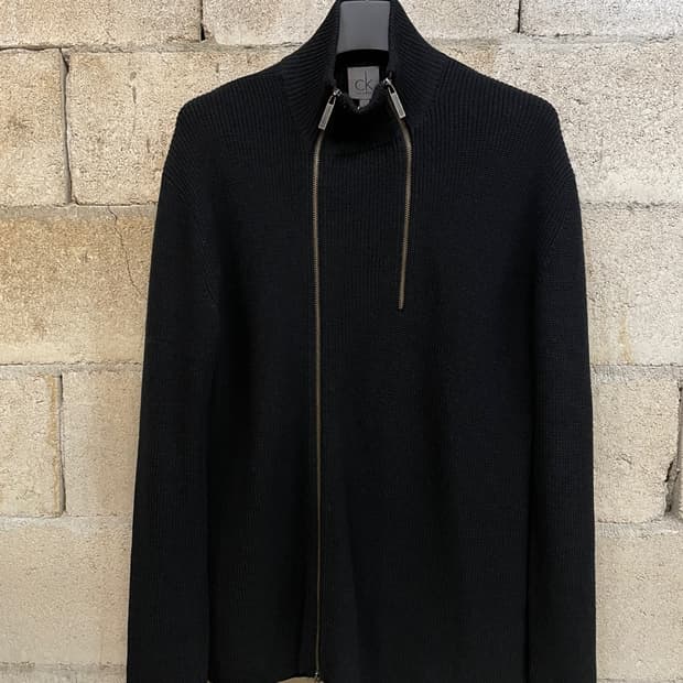 00s CK 니트 집업 가디건 