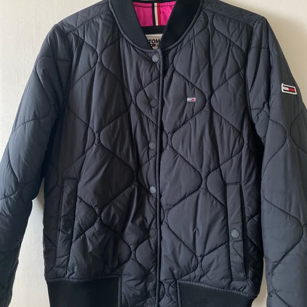 타미힐피거 퀼팅 패딩 m