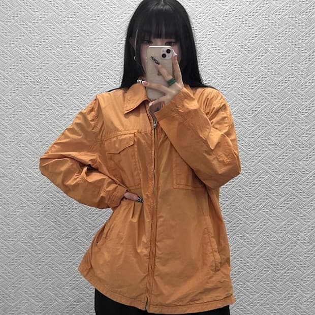 씨피컴퍼니 컨트리 레트로 빈티지 오렌지 워크 자켓 105 C10550