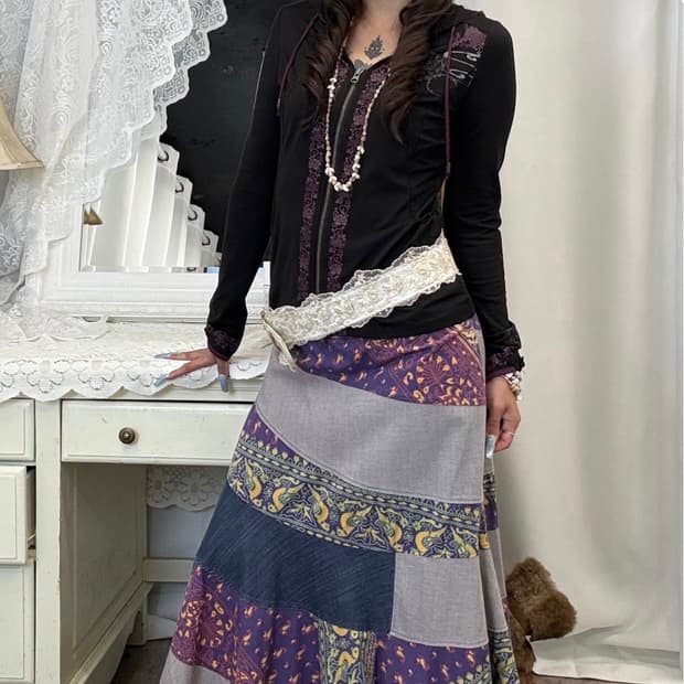 oriental pattern skirt