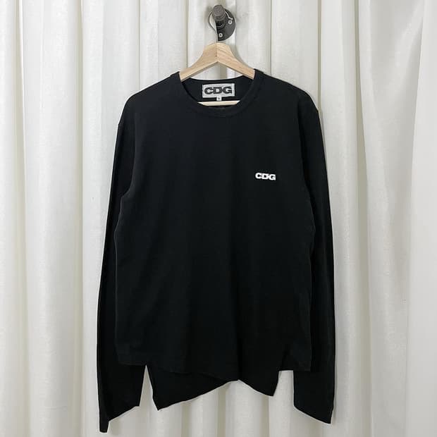 꼼데가르송 블랙 언발 슬리브