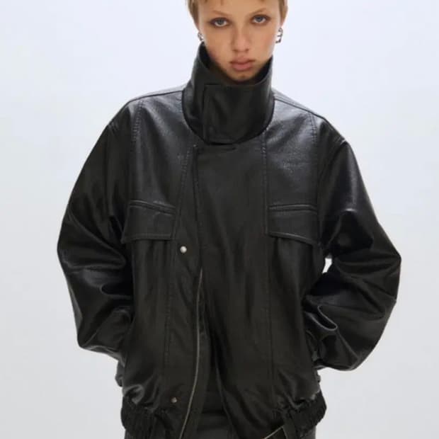 구해요) 플리즈프로젝트 레더 자켓