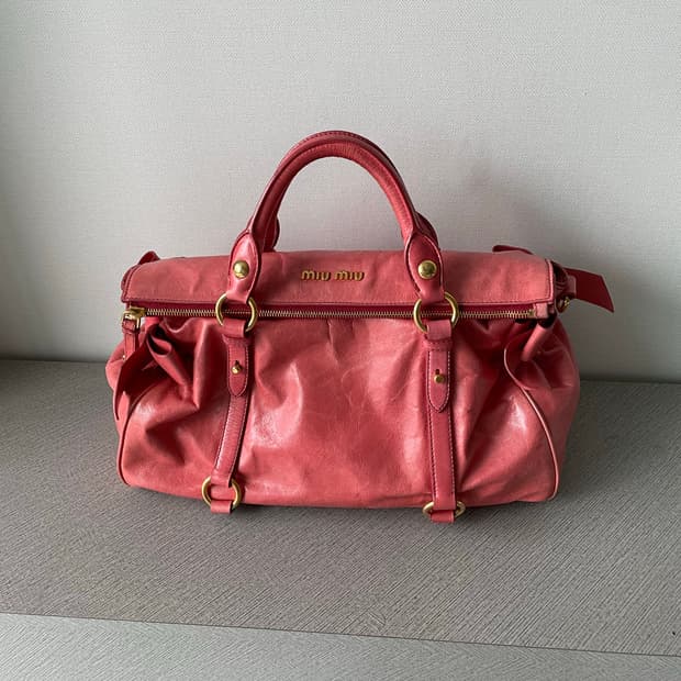 미우미우 비텔로 리본 핸드백 가방