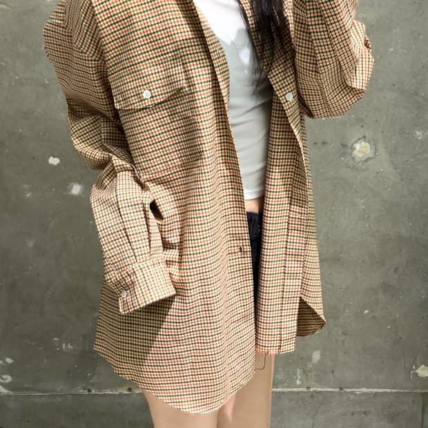 Comme des Garcons Homme 꼼데가르송옴므 체크 울 셔츠