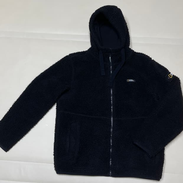 내셔널지오그래픽 뽀글이 후드 플리스 L