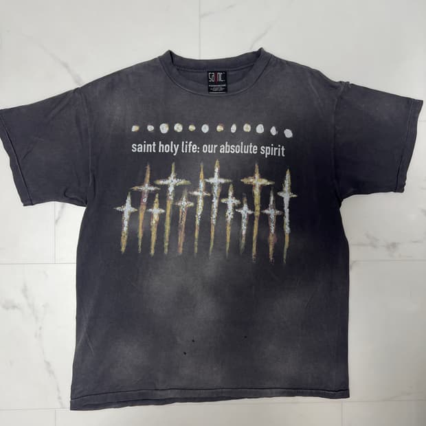 세인트미카엘 x 포썸원-갓 티셔츠 L
