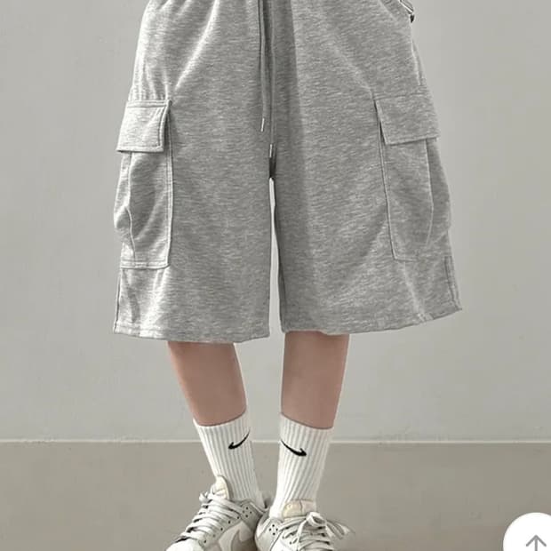 에이블리 에어 버뮤다 팬츠 카고 그레이
