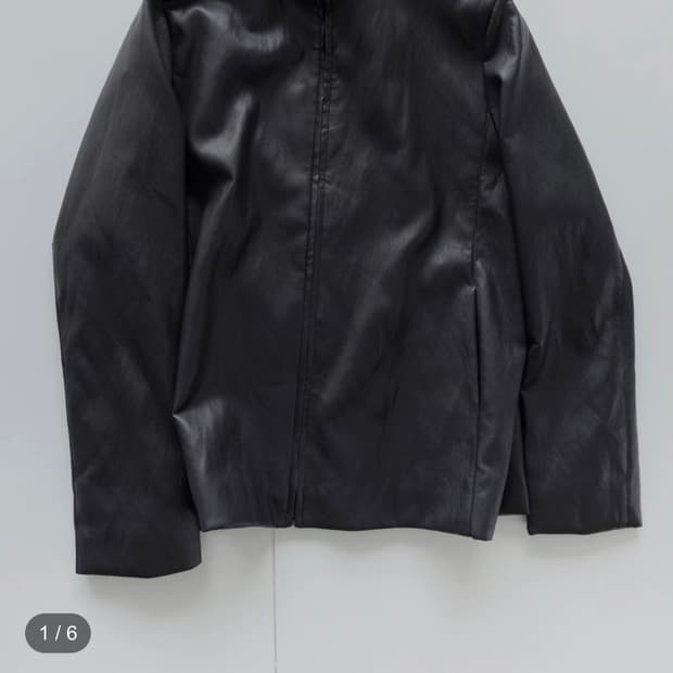 seigi yuri leather zip jacket 