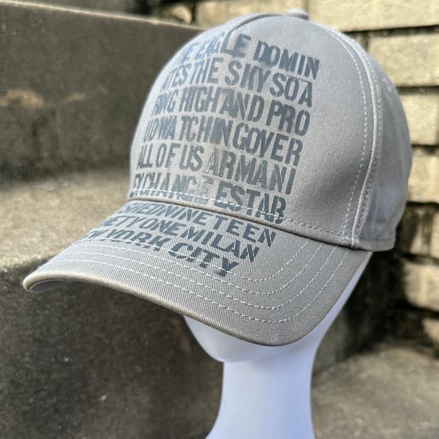 ARMANI EXCHANGE logo typography cap