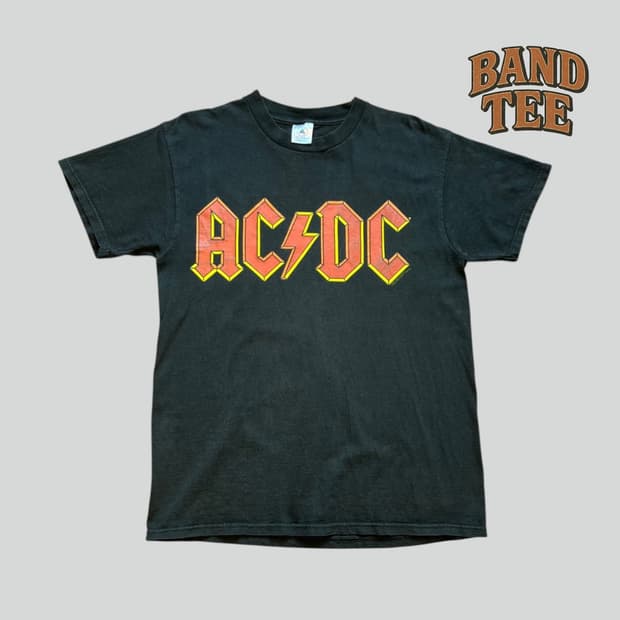 [M]빈티지 AC DC 밴드 티셔츠 