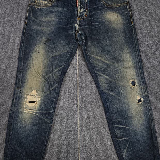 디스퀘어드2 데미지 페인팅 데님 팬츠 급처