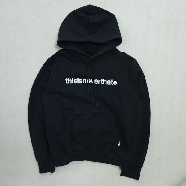디스이즈네버댓 후드티 S 블랙