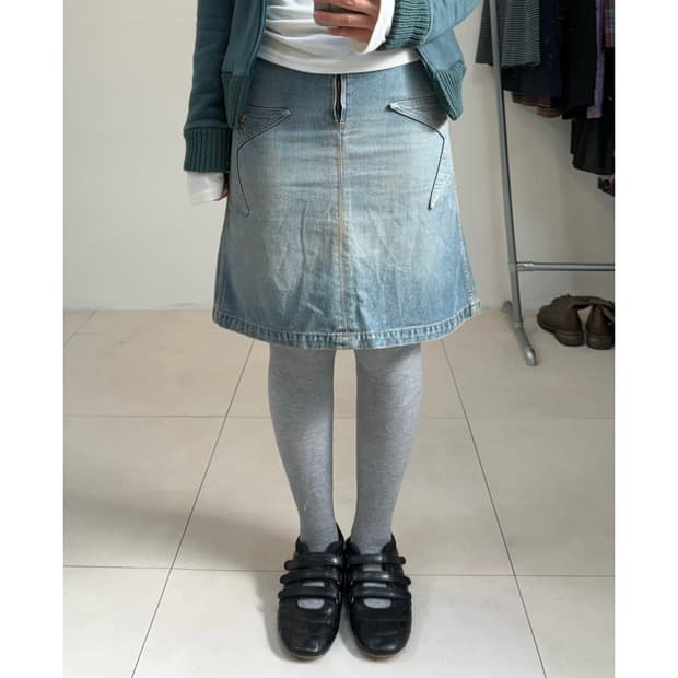 Hysteric glamour 미디 스커트