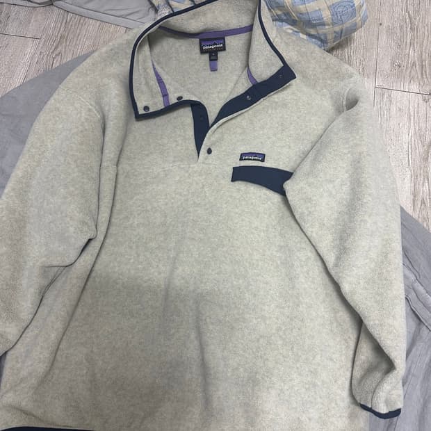 파타고니아 신칠라 스냅티 플리스 풀오버 오트밀