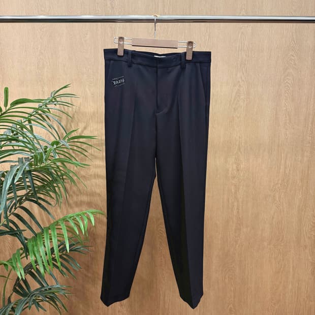 쟈딕 앤 볼테르 폴크 스트라스 슬랙스 크리스탈 로고 디테일 블랙