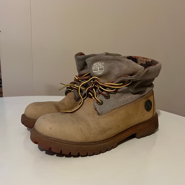 팀버랜드 롤탑 카모 베이지