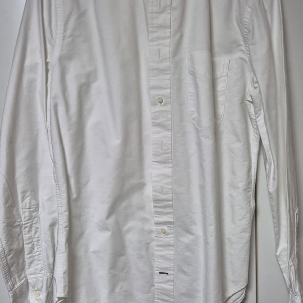 짓먼 빈티지 옥스포드 버튼다운 셔츠 화이트 100사이즈