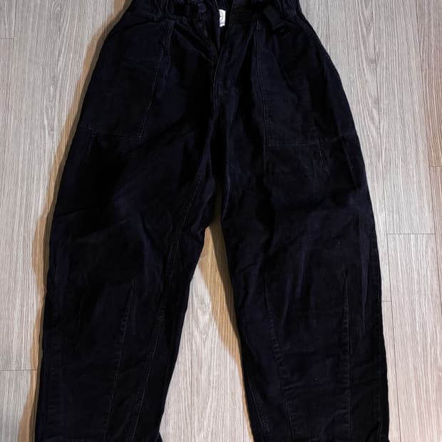 미니멀프로젝트 코듀로이 밴딩 팬츠 S 블랙