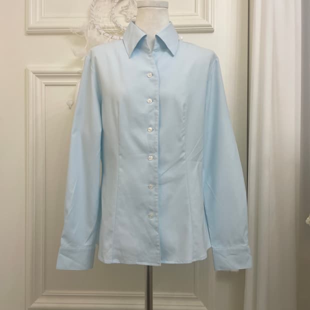 summer blue basic line shirt(size-13)