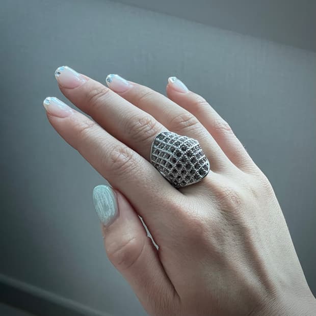 unique silver ring