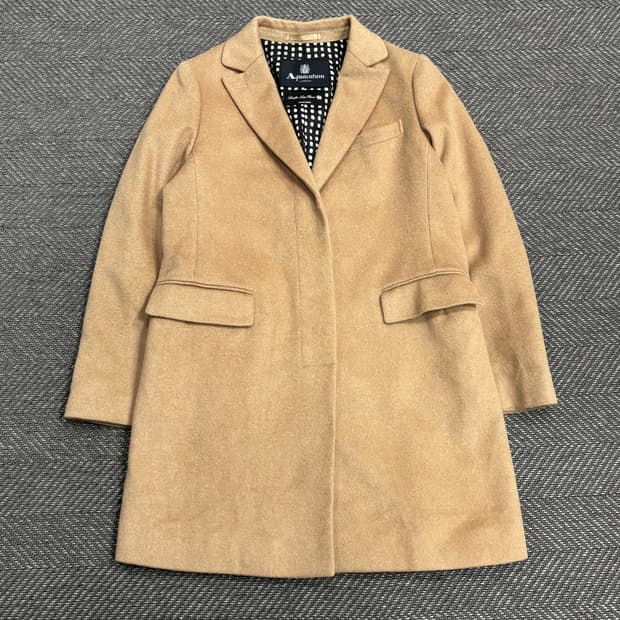 아쿠아스큐텀 앙고라 싱글 코트 V0554 