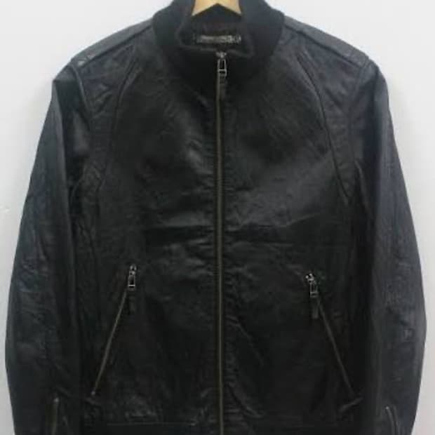 유나이티드 애로우즈 가죽 자켓 L