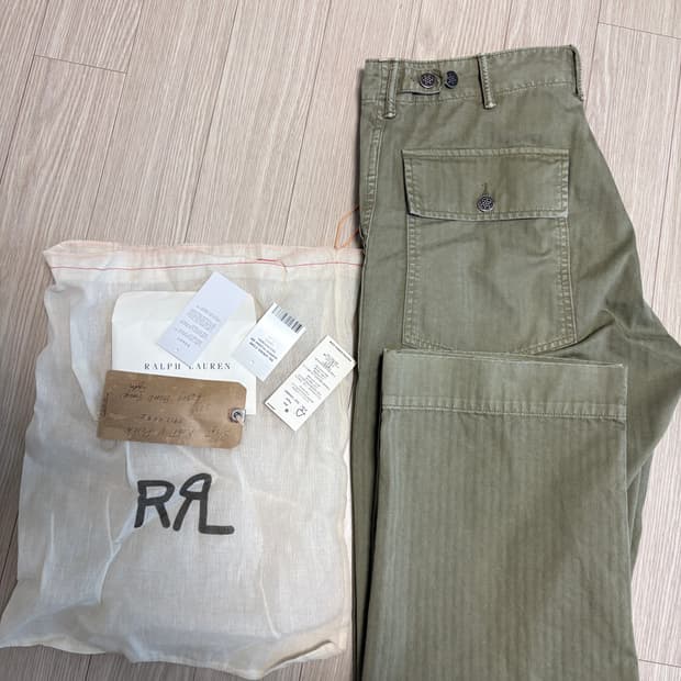 rrl 더블알엘 헤링본 퍼티그 팬츠 31x30