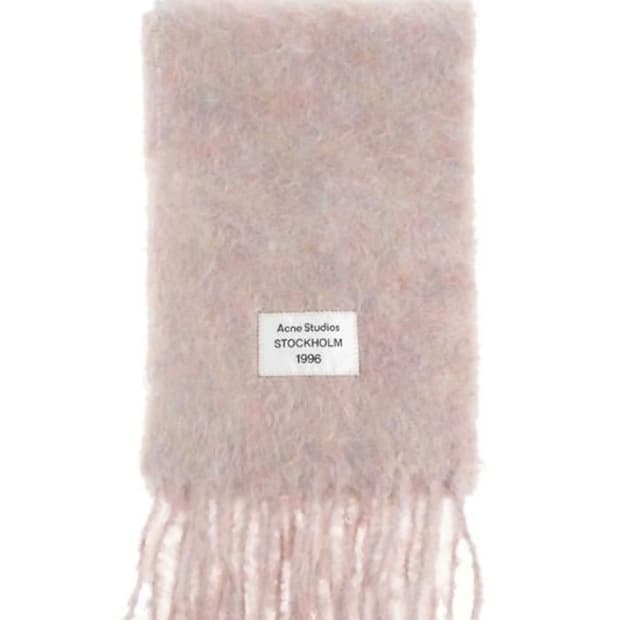 아크네스튜디오 모헤어 머플러/핑크 멀티