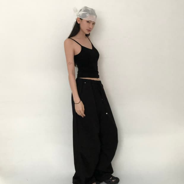 [YUE] yue project 매니 나일론 팬츠