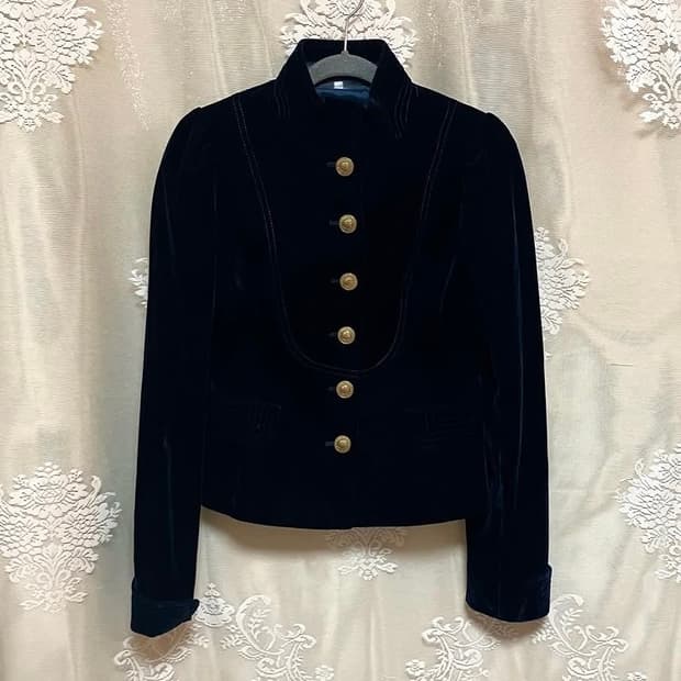 빈티지 스웨이드 스티치 디테일 자켓