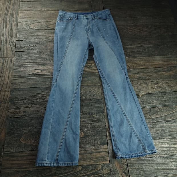 [낫포너드] 커브드 부츠컷 플레어 데님 팬츠 청바지 M18650