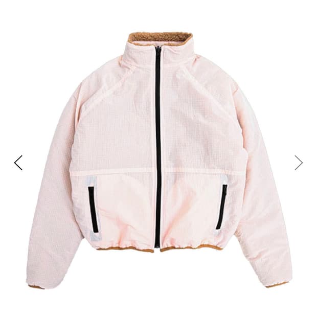 더뮤지엄비지터 리버시블 플리스 자켓 브라운 S