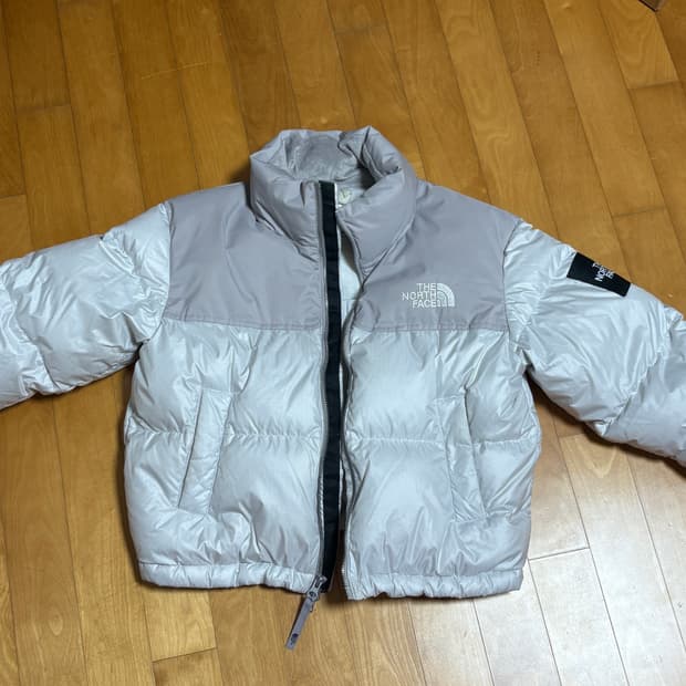 노스페이스 눕시 다운 자켓 아이스 그레이 XS