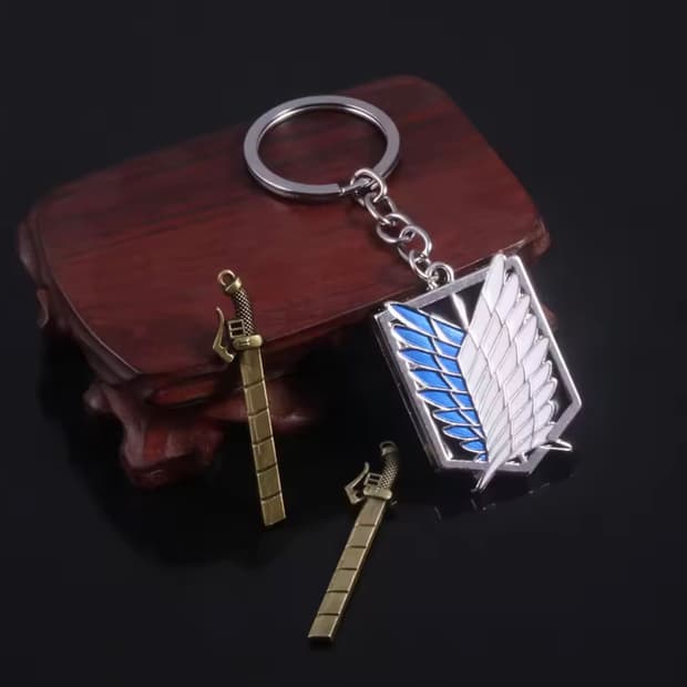 🔰 진격의거인 조사병단 키링 (새상품)