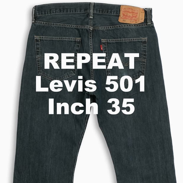 빈티지 리바이스 501 진청 35 인치 LV50136558