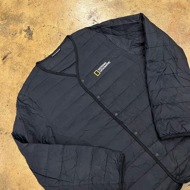 [정품/L] 내셔널지오그래픽 블랙 패딩 자켓 b10