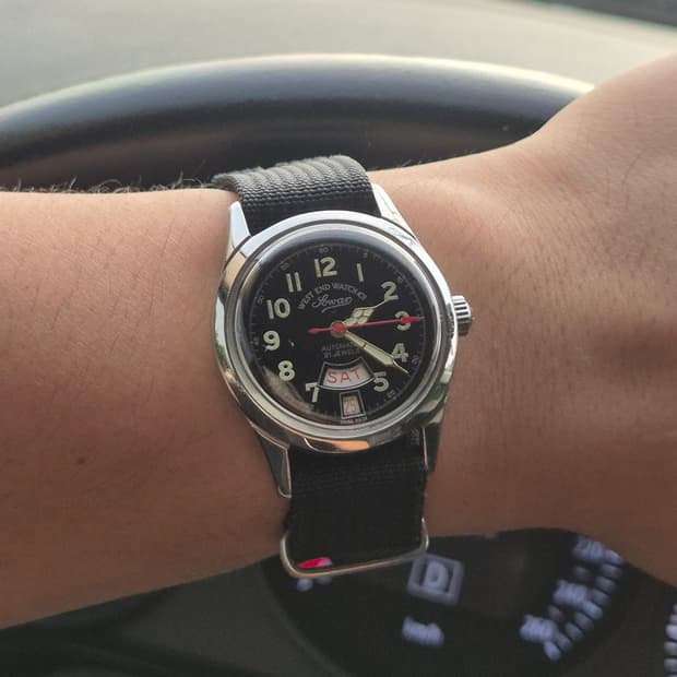 West End Watch Co. sowar 21석 빈티지 오토매틱 시계